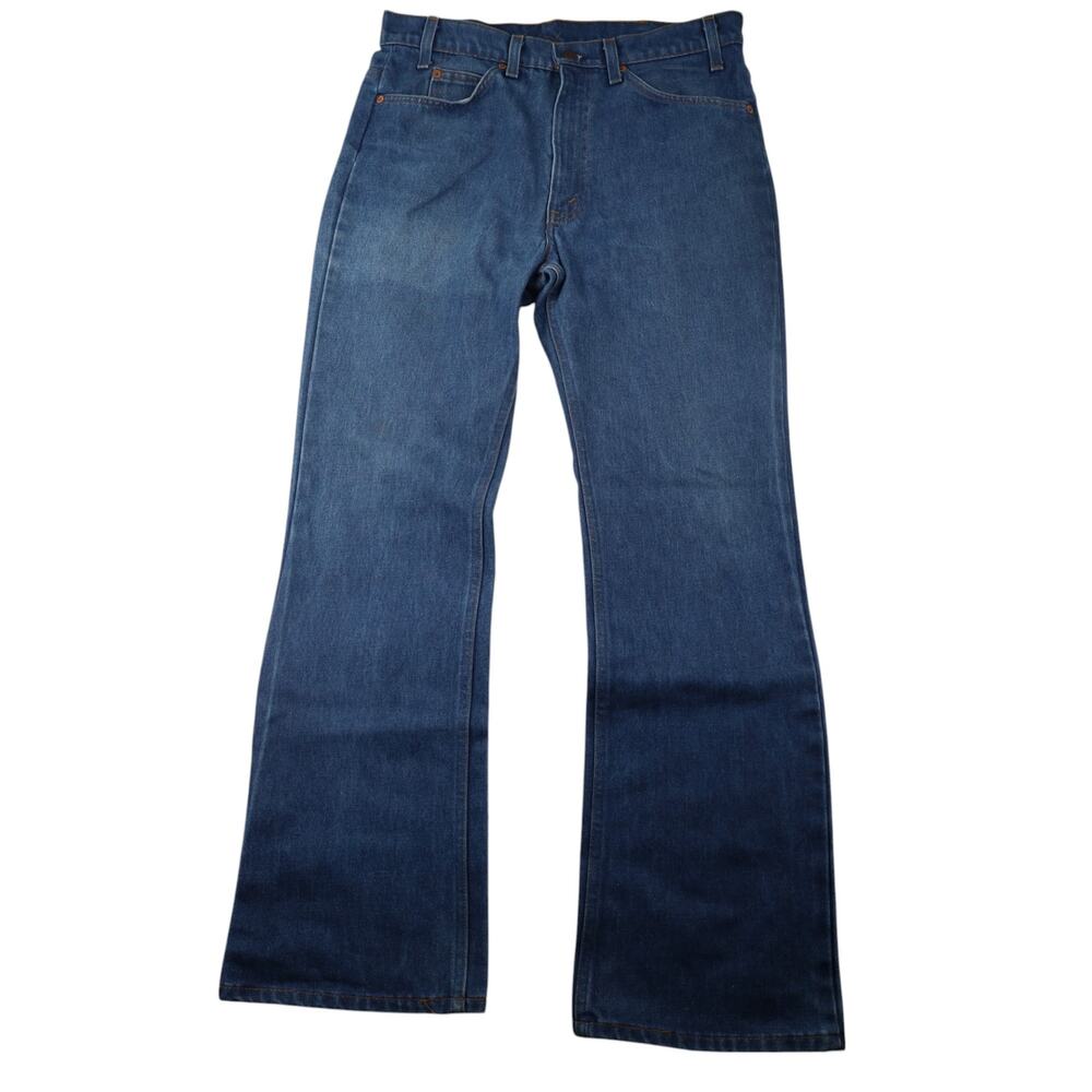 Vintage 70s Levis 517 Orange Tab Denim Jeans - image 1